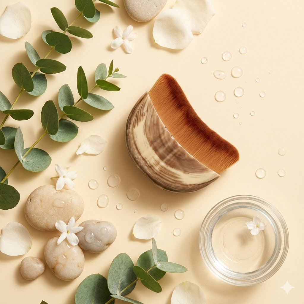 LANBENA Facial Contour Brush | De-Puff & Sculpt Lymphatic Drainage Tool