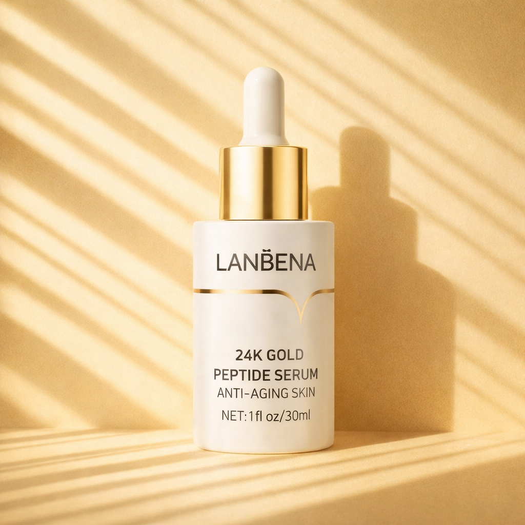 Lanbena™ 24K Gold Peptide Serum | For Fine Lines, Wrinkles, Dull Skin &amp; Aging