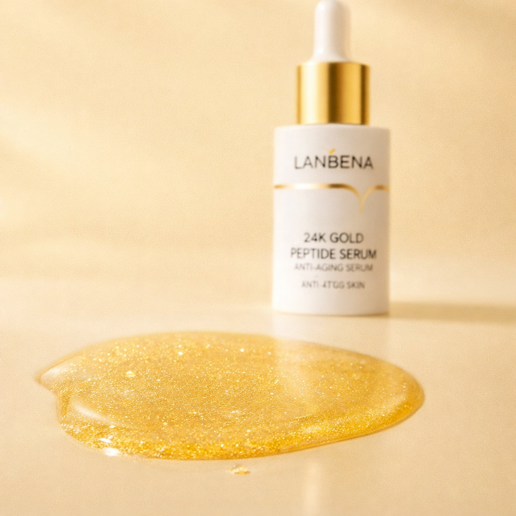 Lanbena™ 24K Gold Peptide Serum | For Fine Lines, Wrinkles, Dull Skin &amp; Aging