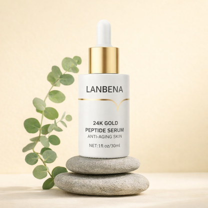 Lanbena™ 24K Gold Peptide Serum | For Fine Lines, Wrinkles, Dull Skin &amp; Aging