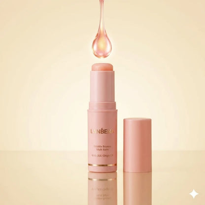 LANBENA Korean Wrinkle Bounce Multi Balm Stick | Salmon Collagen + PDRN | Anti-Aging Face, Eyes, Lips &amp; Neck Balm