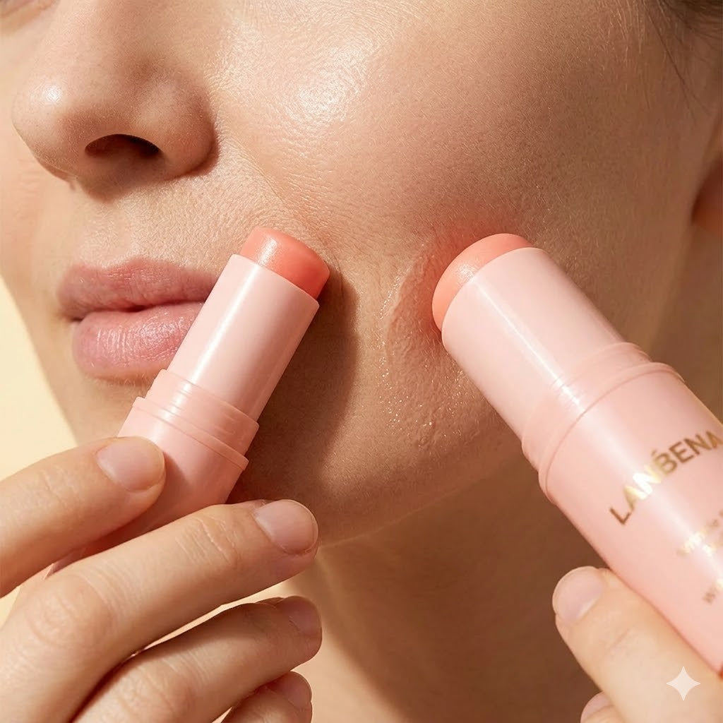 LANBENA Korean Wrinkle Bounce Multi Balm Stick | Salmon Collagen + PDRN | Anti-Aging Face, Eyes, Lips &amp; Neck Balm
